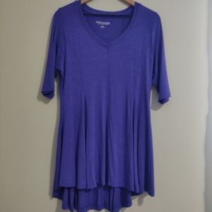 Soft Surroundings Lightweight V-Neck Swing Dress - Size Medium